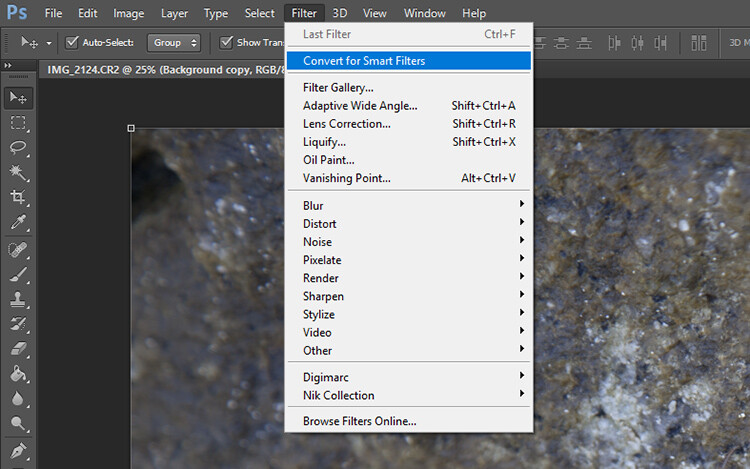 Using Smart Filters for Non-Destructive Editing