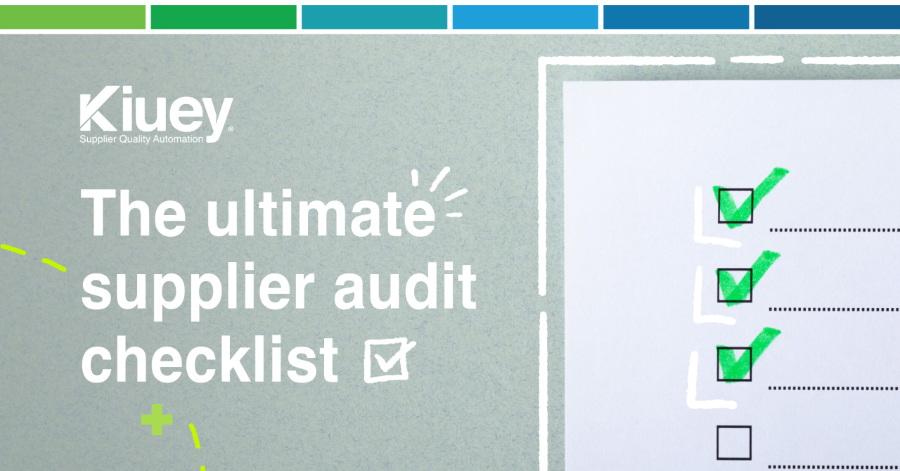 Supplier audit conduct Supplier audit conduct