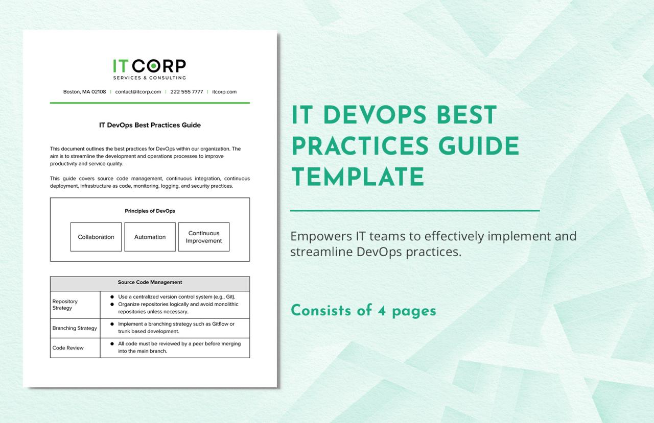 IT DevOps Best Practices Guide Template in Word, PDF, Google Docs ... Social Media Marketing for Ceremony Product Brands: Best Practices Guide