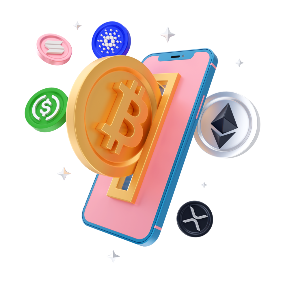 Cryptocurrency 3D Illustration 11064650 PNG Cryptocurrency 3D Illustration 11064650 PNG