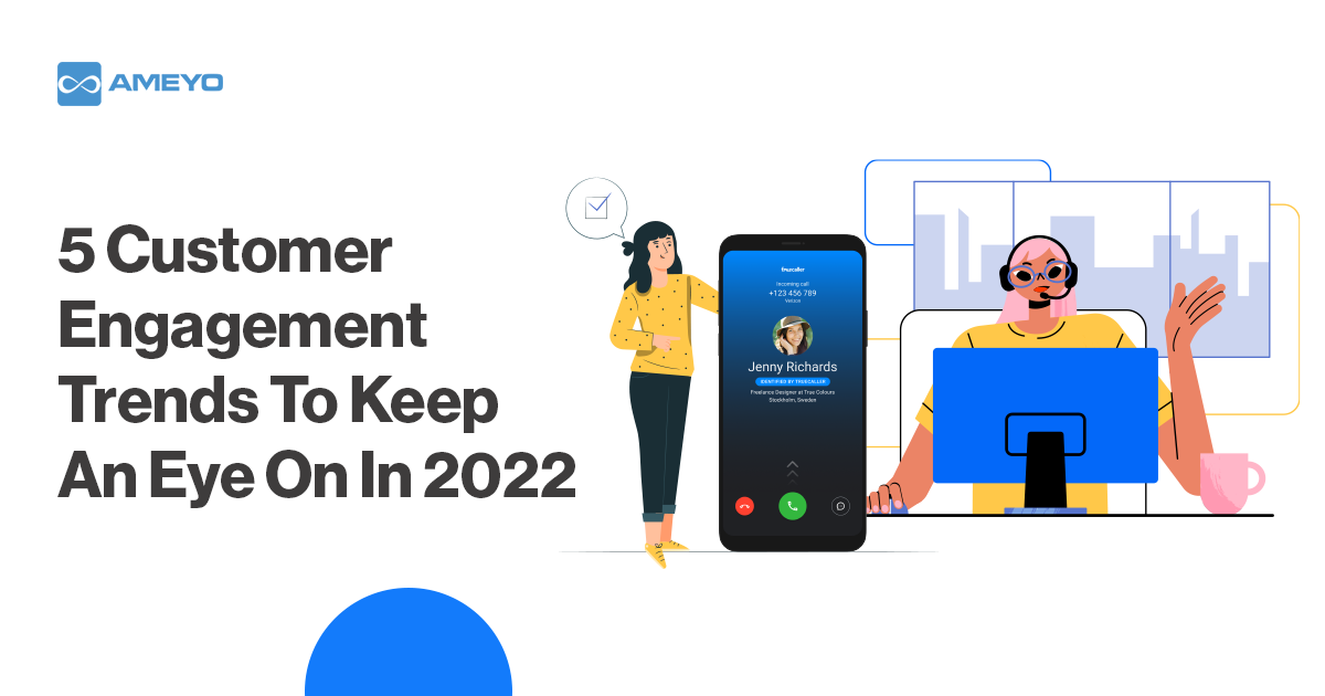 5 Customer Engagement Trends To Keep An Eye On In 2022 - Ameyo Emerging Trends in Business Intelligence Products, Sales, and Customer Engagement
