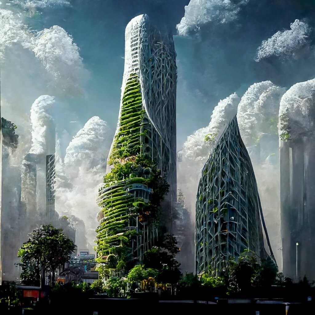 AI-generated Future Cities by Manas Bhat|Futuristic Future-Proofing Enterprises Through Next-Generation Business Intelligence Strategies